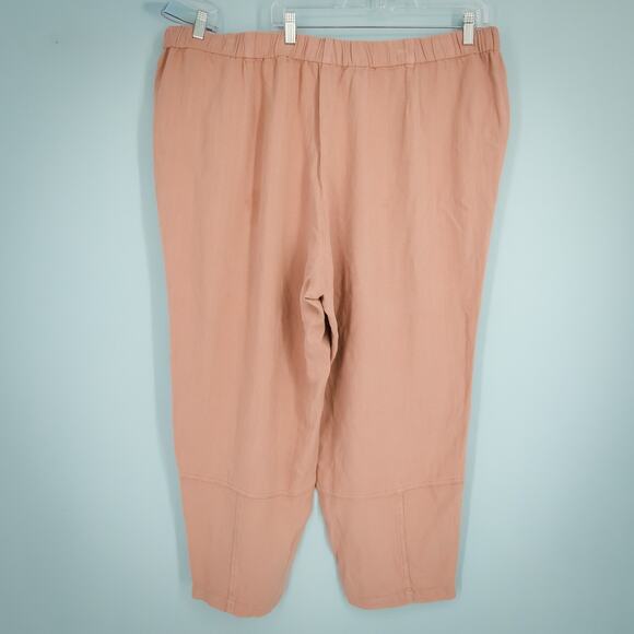 J. Jill Plus Size 3X Pure Jill Chutney Pink Pull On Tapered Leg Ankle Pants NEW - Picture 2 of 7